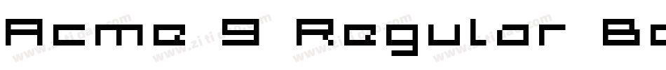 Acme 9 Regular Bold Xtnd手机版字体转换